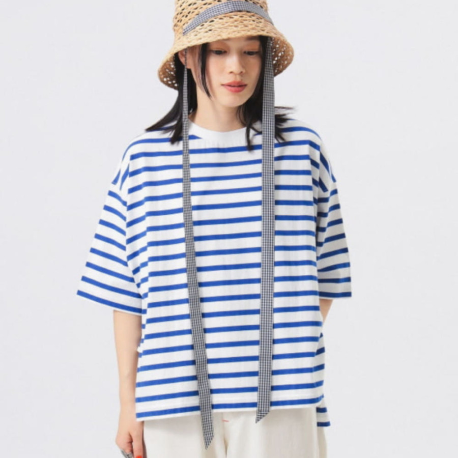 빔즈 빅사이즈 보더 반소매 티셔츠 3컬러 13-04-0317-138