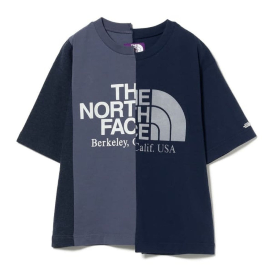 빔즈 노스페이스 퍼플라벨 25SS 비대칭 로고 티셔츠 3컬러 13-04-0310-594