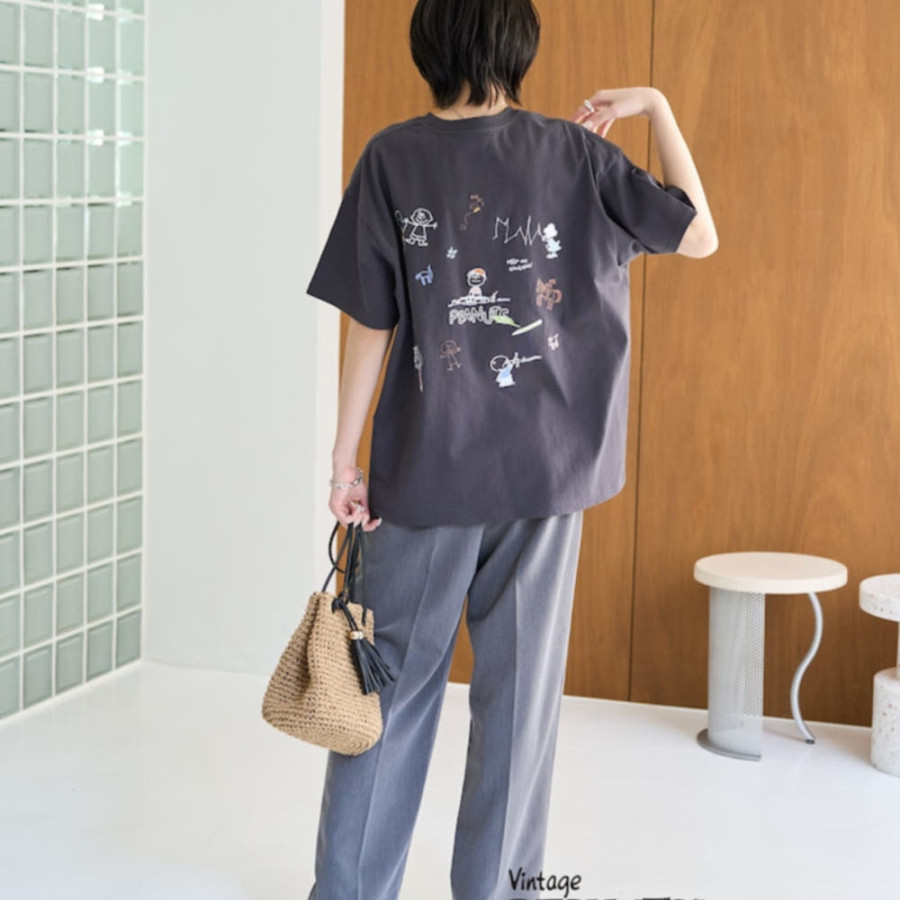 프릭스스토어 별주 피넛 백 자수 반소매 티셔츠 5컬러 1323248901647