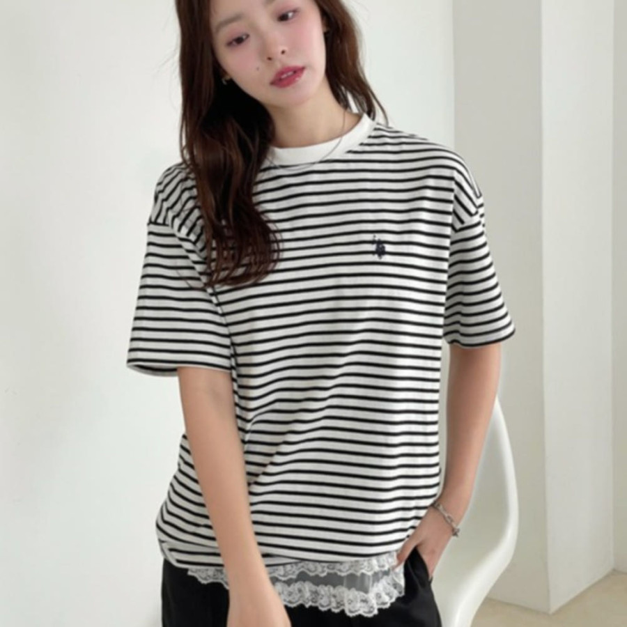 U.S. POLO ASSN. 유에스폴로에센 별주 WEGO 원포인트 티셔츠 6컬러 MC21SM04-L0001