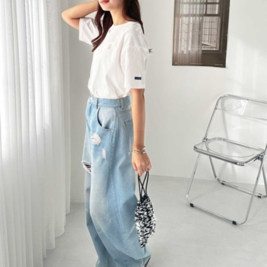 U.S. POLO ASSN. 유에스폴로에센 별주 GeeRA 원포인트 자수 카라 티셔츠 4컬러 208602