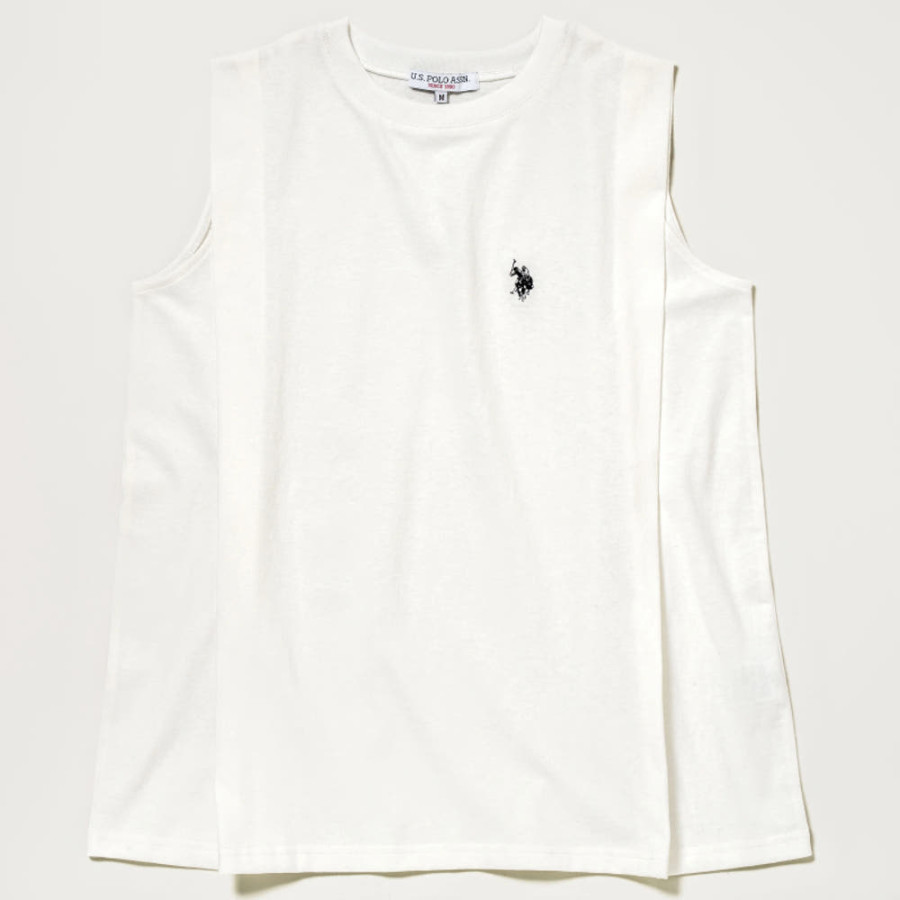 U.S. POLO ASSN. 유에스폴로에센 숄더 탱크탑 더블홀스맨 자수 2컬러 PLL52244