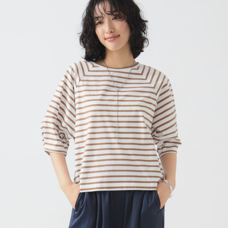 빔즈 비밍 바이 빔즈 실켓 와이드 슬리브 티셔츠 5컬러 93-04-0488-213