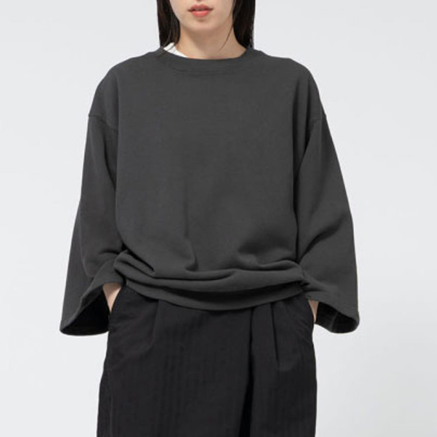 노스페이스 퍼플라벨 여성 11oz 필드 크롭 반소매 스위트 셔츠 3컬러 N25SH043