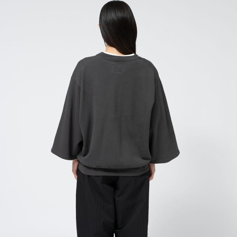 노스페이스 퍼플라벨 여성 11oz 필드 크롭 반소매 스위트 셔츠 3컬러 N25SH043