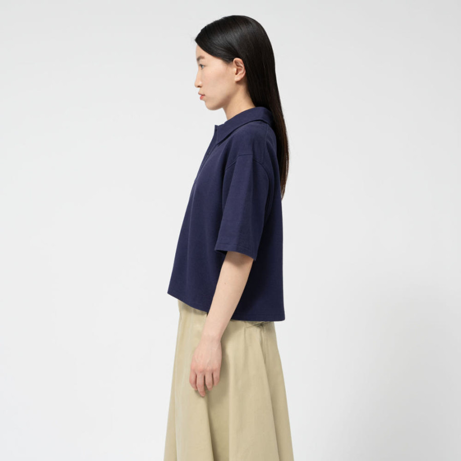 노스페이스 퍼플라벨 모스 스티치 필드 크롭 폴로 티셔츠 3컬러 N25SH092