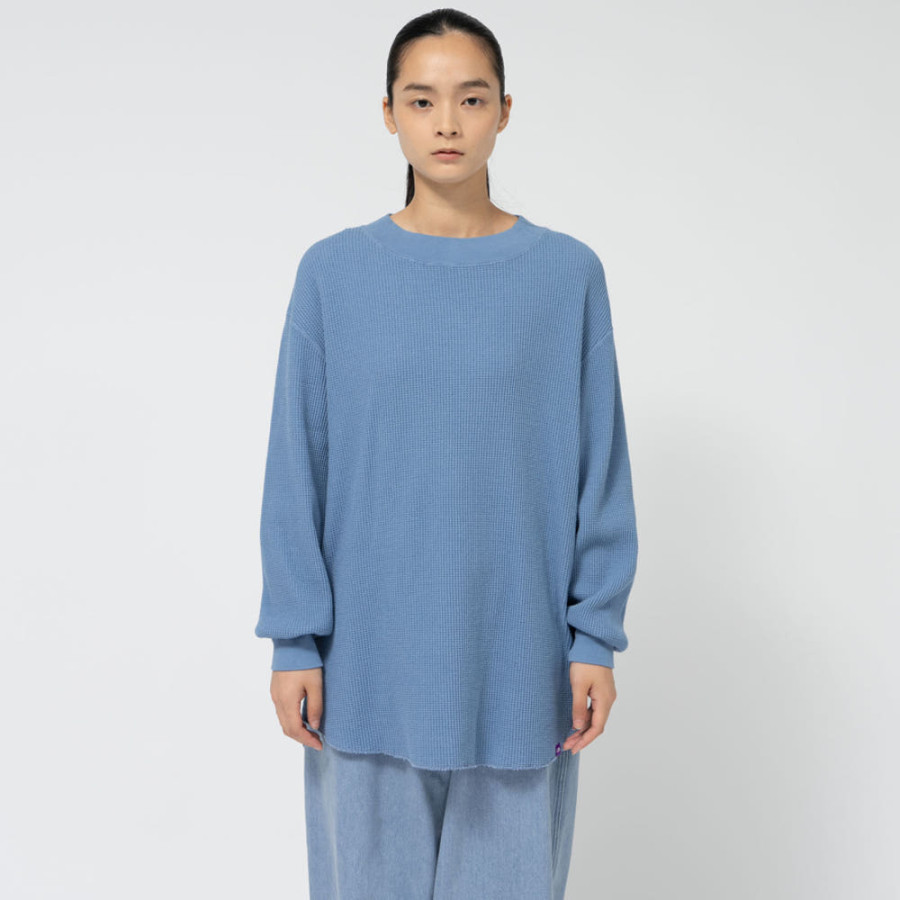 노스페이스 퍼플라벨 와플 크루넥 롱 티셔츠 3컬러 N25SH011