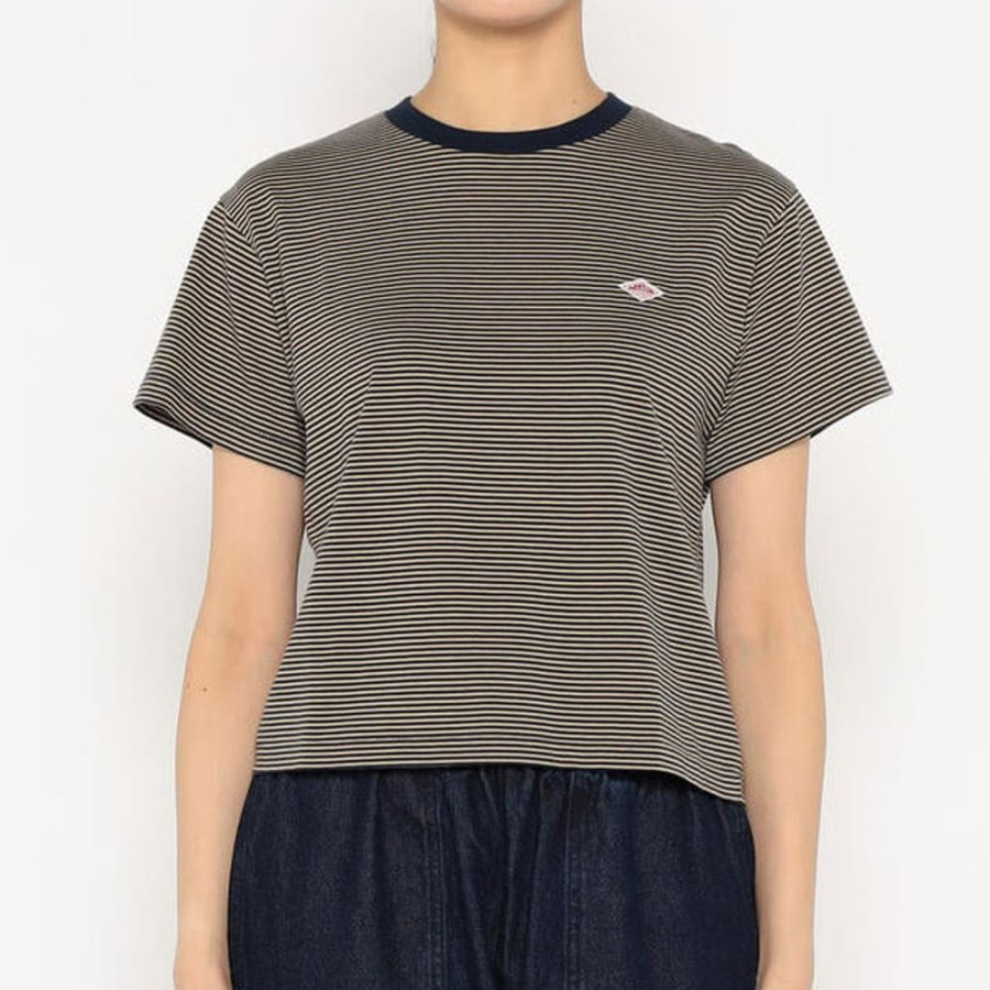 단톤 여성 세미 크롭 반소매 티셔츠 6컬러 DT-C0408 CVT-ST DNB251L103-0004