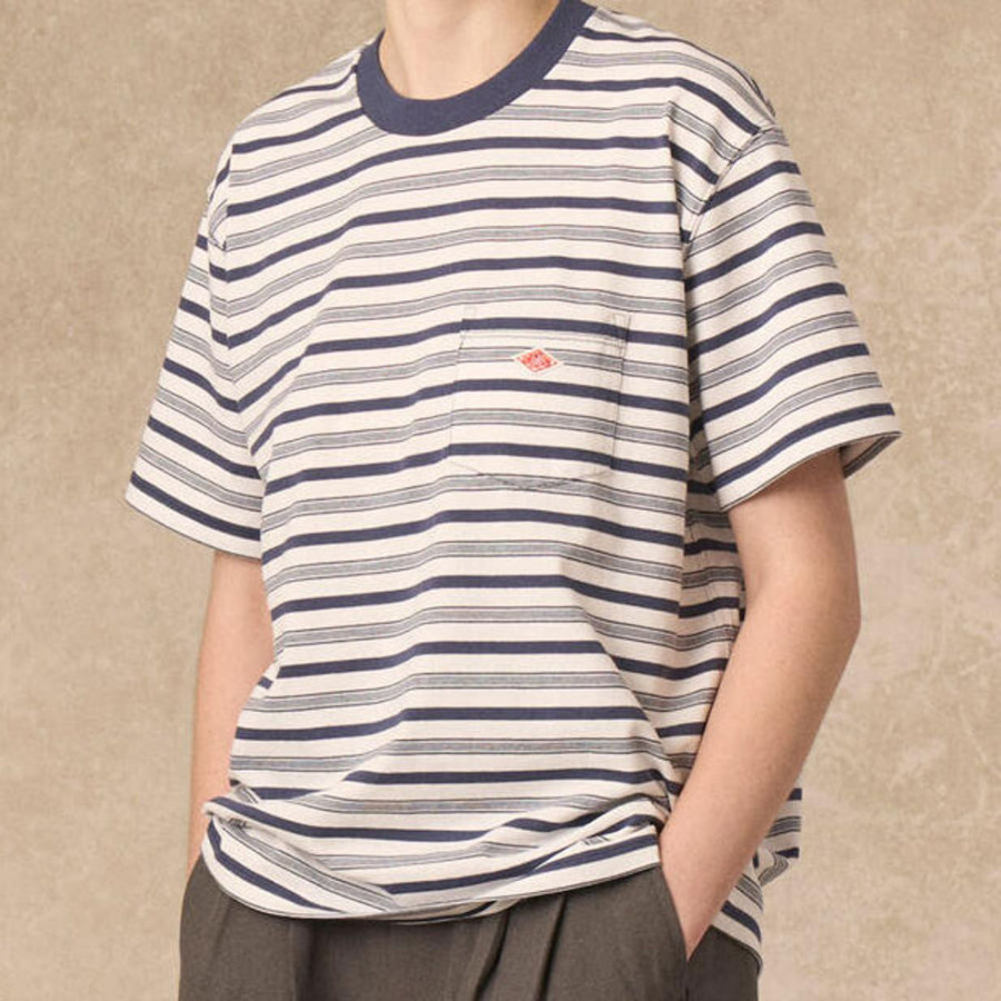 단톤 여성 반팔 포켓 티셔츠 스트라이프 7컬러 DT-C0197 TCB-ST DNB251L103-0006