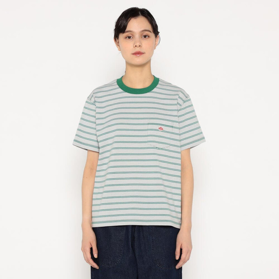 단톤 여성 반팔 포켓 티셔츠 스트라이프 7컬러 DT-C0197 TCB-ST DNB251L103-0006