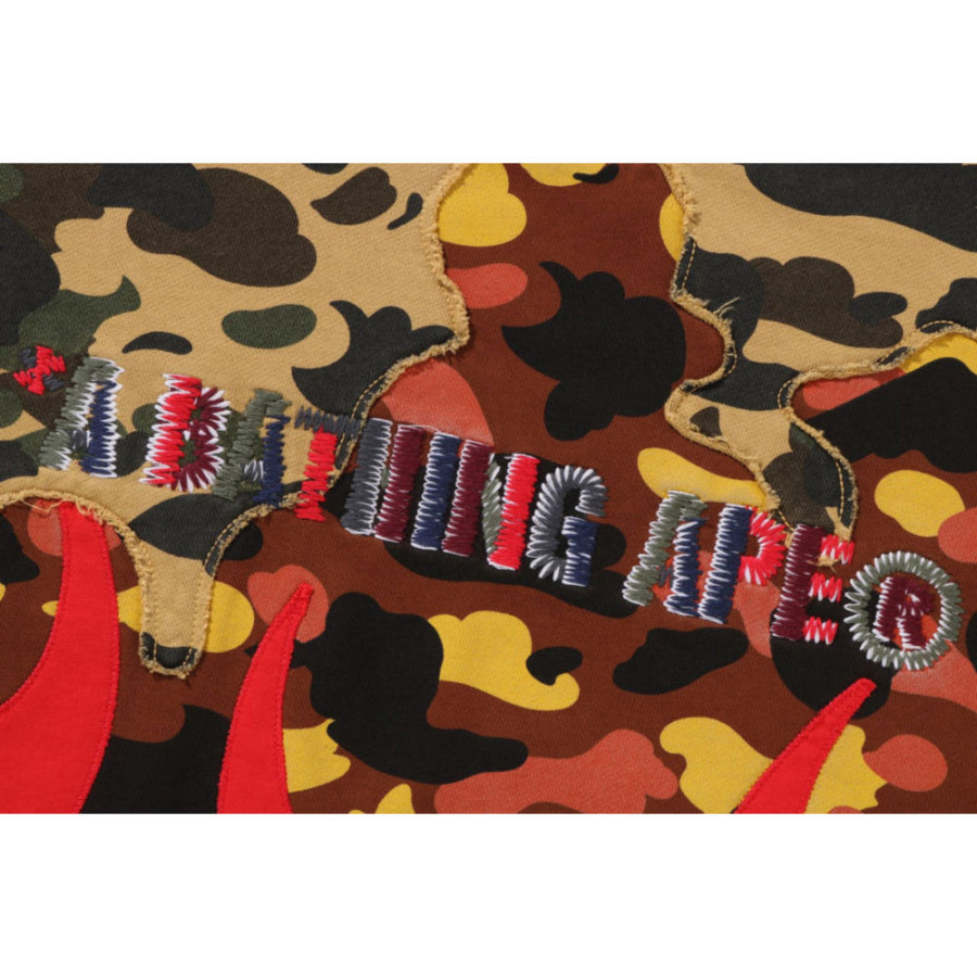 베이프 1ST 카모 업사이클 릴렉스핏 크루넥 스웻셔츠 멀티 1L80113305