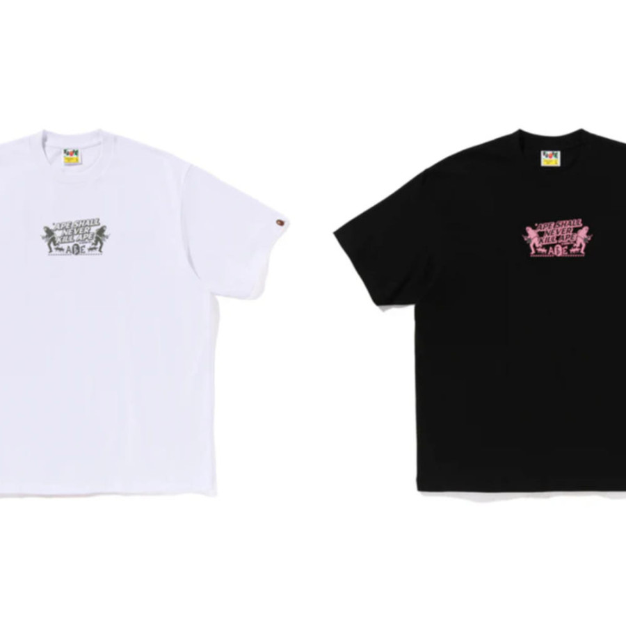 베이프 베이프 슬로건 릴렉스핏 티셔츠 2컬러 1L80110339