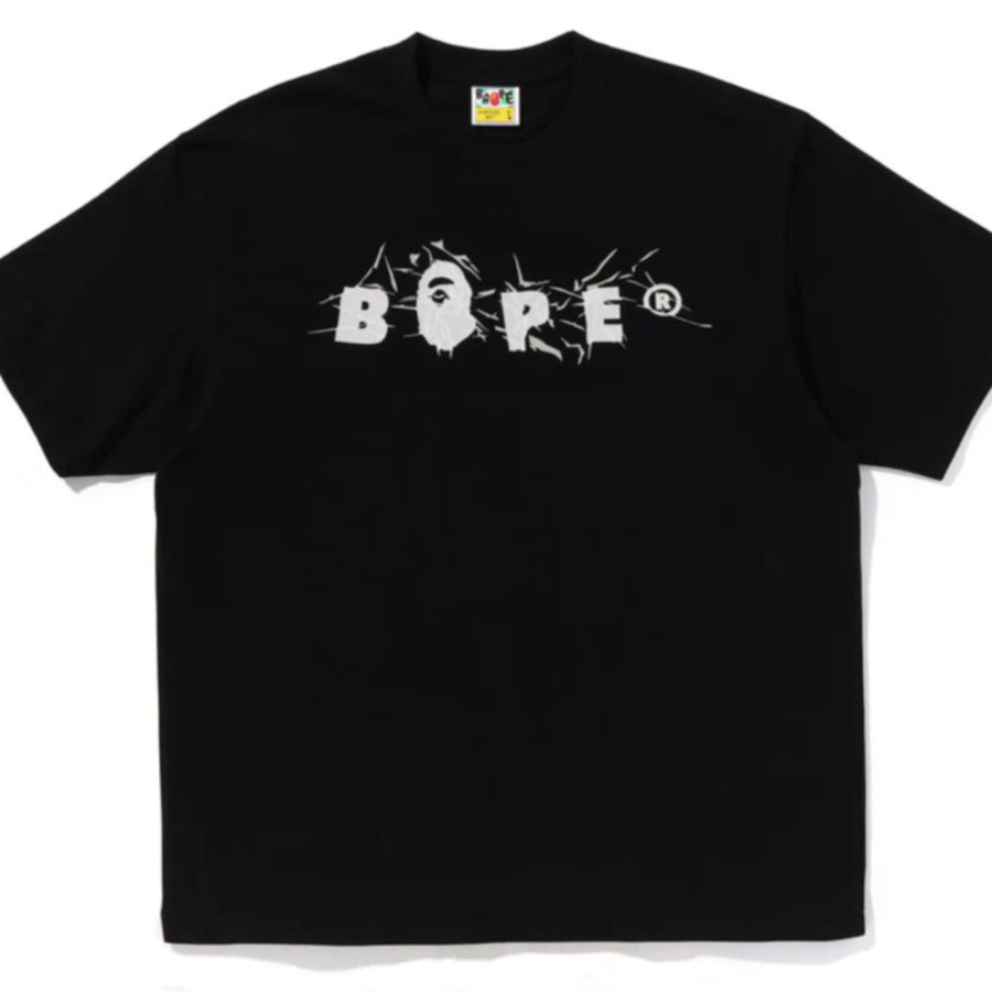 베이프 링클 베이프 로고 릴렉스핏 티셔츠 2컬러 1L80110324