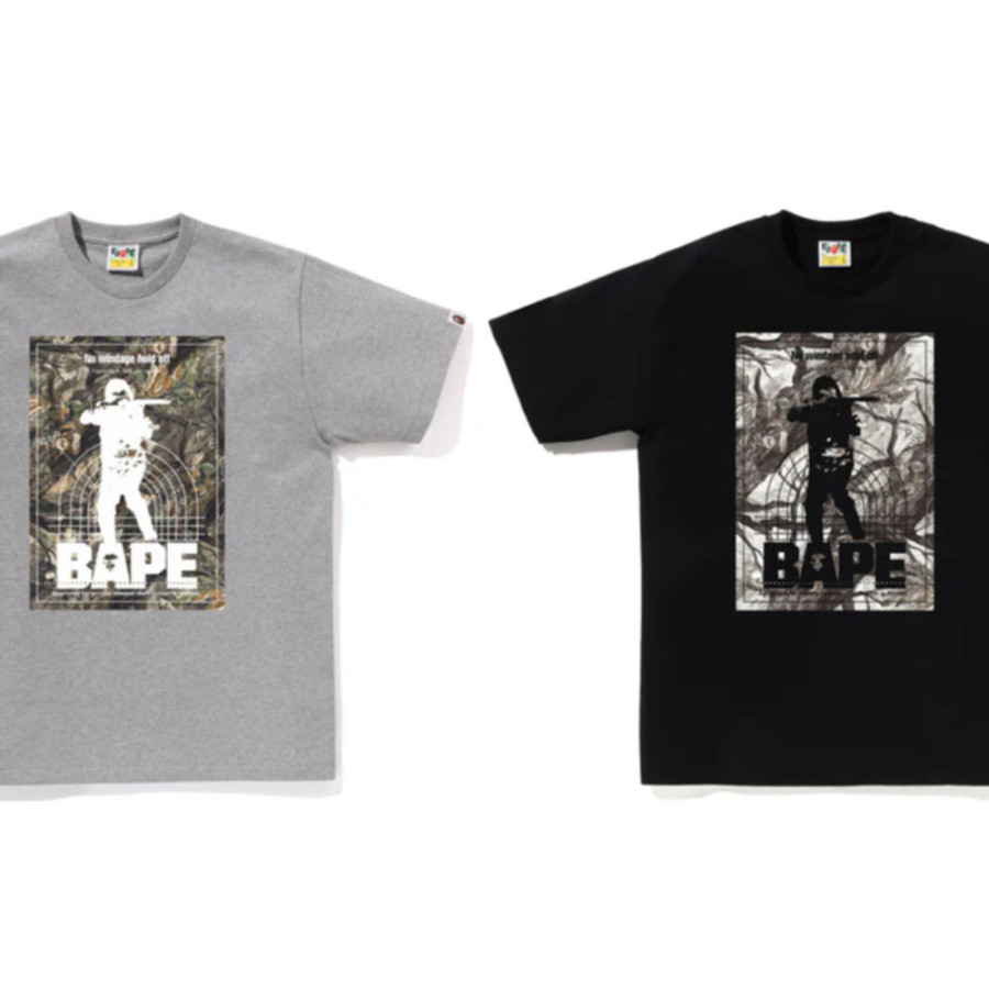 베이프 트리 엣지 카모 헌팅 티셔츠 2컬러 1L80110033