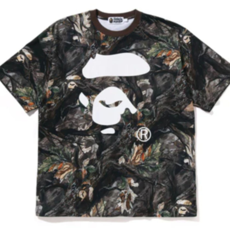 베이프 트리 엣지 카모 에이프 페이스 릴렉스핏 티셔츠 2컬러 1L80109012