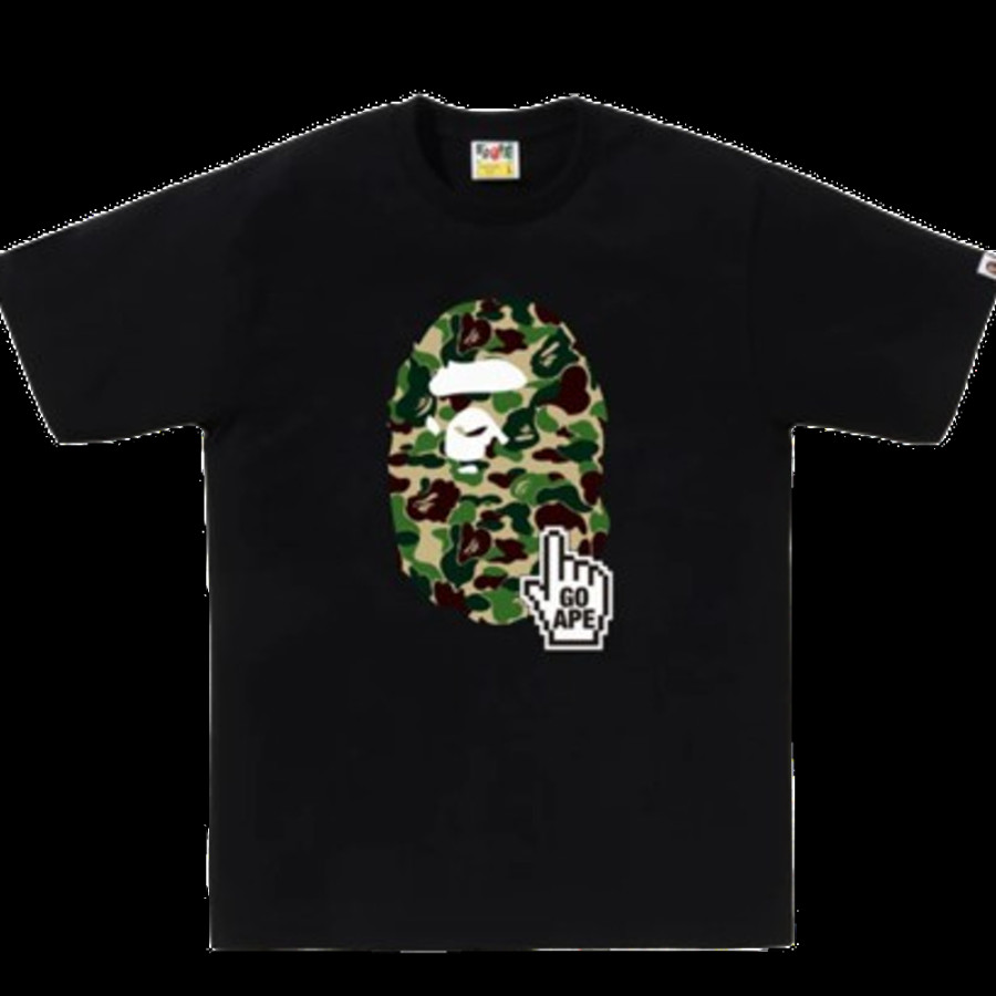 베이프 ABC 카모 고 에이프 포인터 에이프 헤드 베이펙 티셔츠 6컬러 1L25110014
