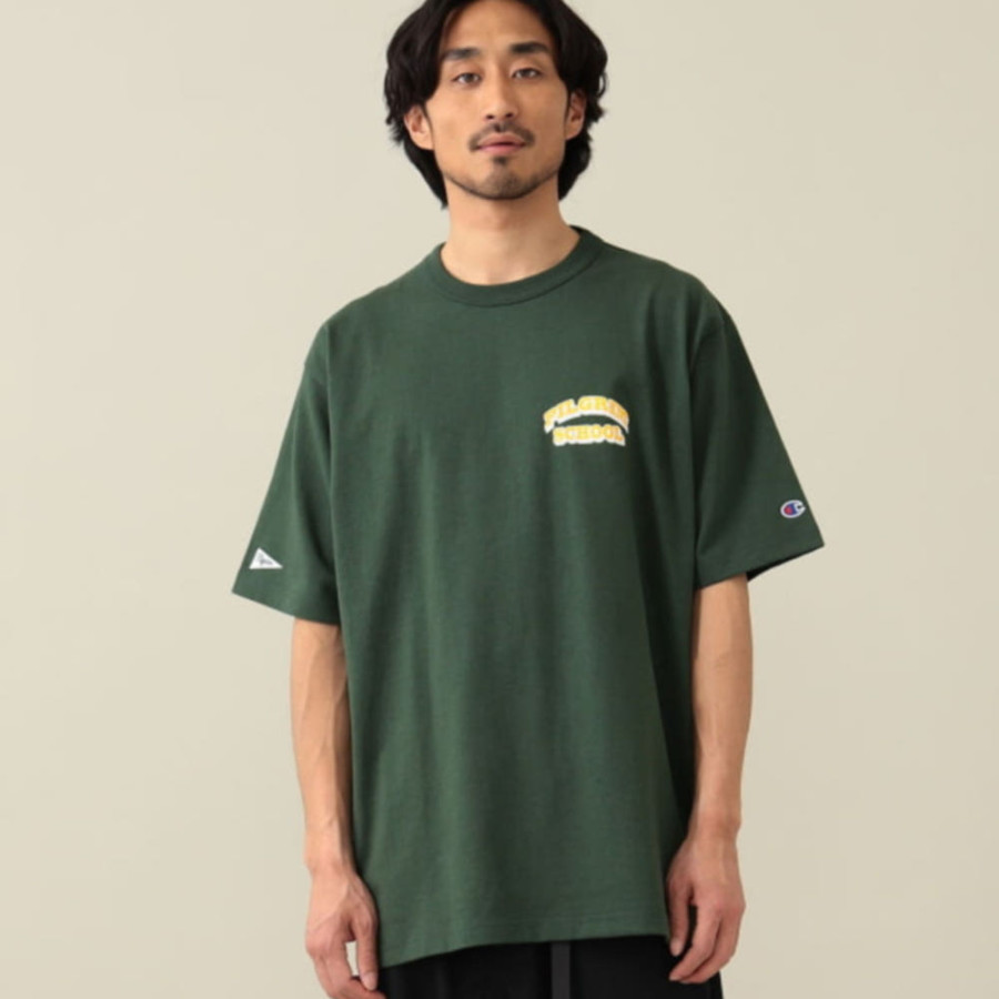 Pilgrim Surf+Supply X Champion Pilgrim School 반팔 티셔츠 3컬러 36-08-0246-411