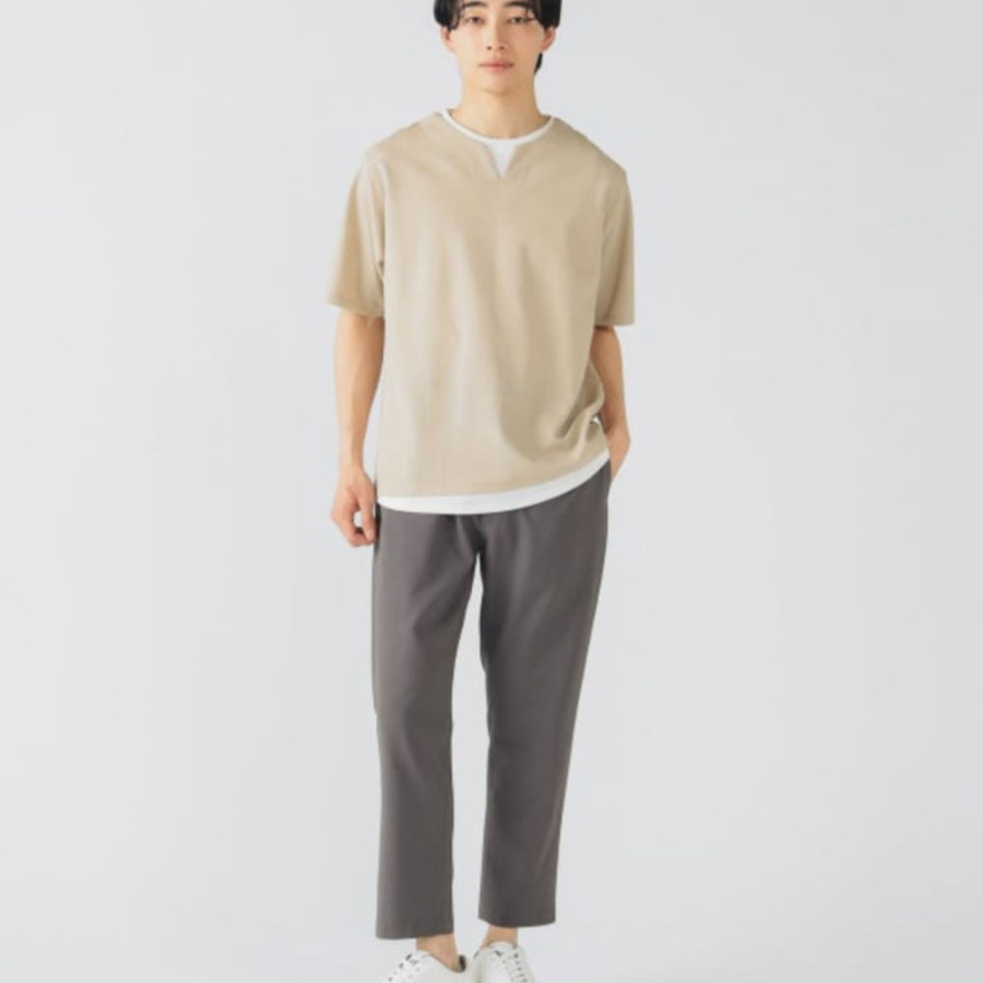 빔즈 하트 슬릿넥 페이크 레이어드 티셔츠 3컬러 42-04-0331-286