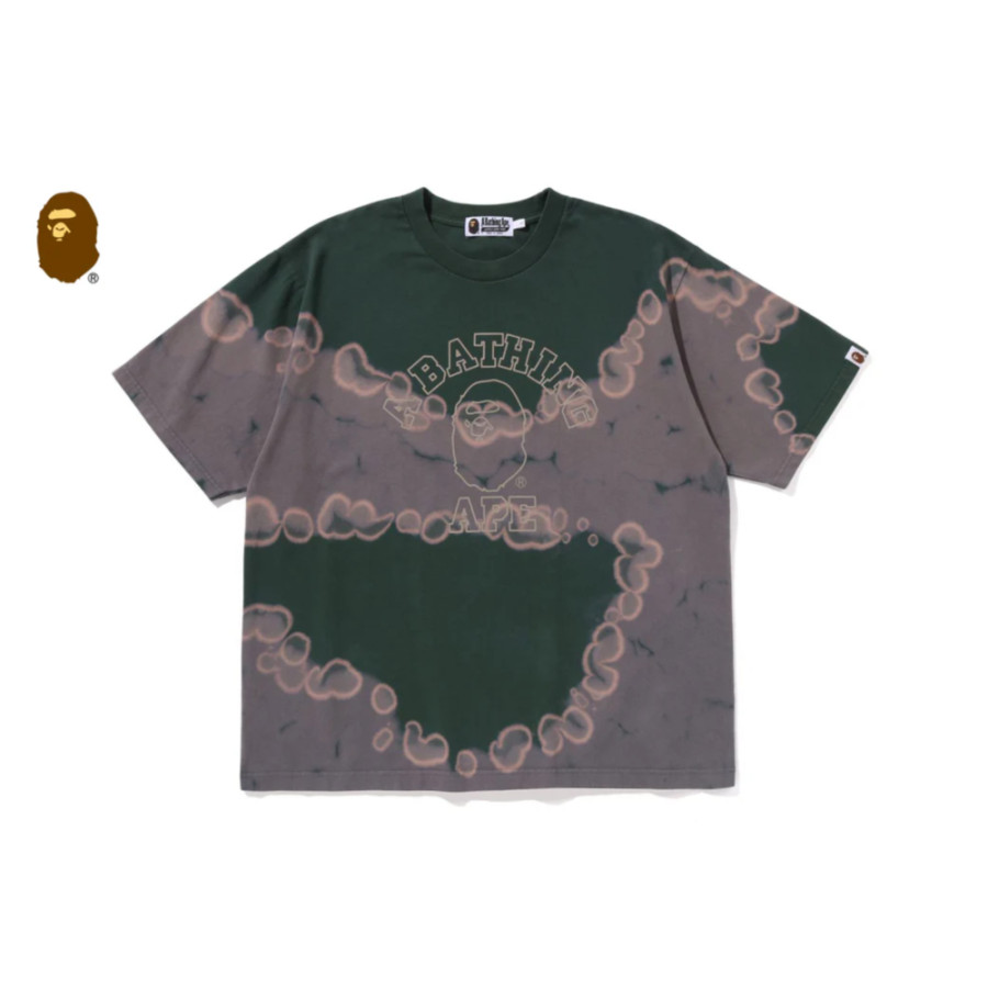 베이프 핸드 다이 컬리지 릴렉스핏 반팔티 3컬러 1L30109015