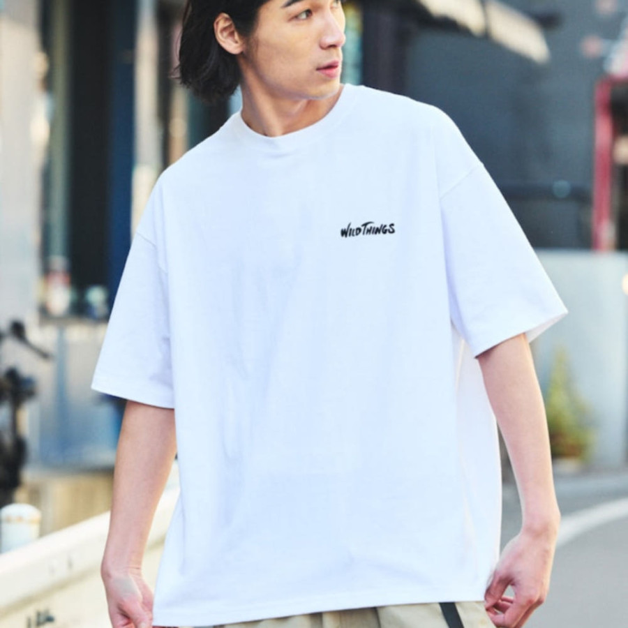 프릭스스토어 별주 WILD THINGS 빅 실루엣 타이거 모티브 백 프린트 티셔츠 4컬러 1226319600142