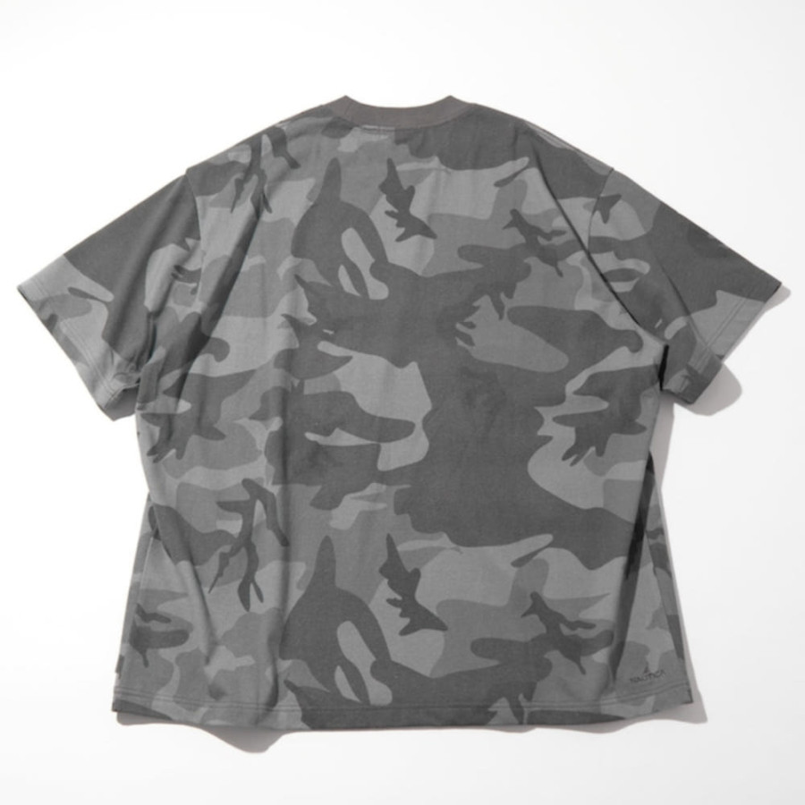 프릭스스토어 노티카 빅 실루엣 아치 로고 카모플라 무늬 크루넥 티셔츠 2컬러 1026207500199