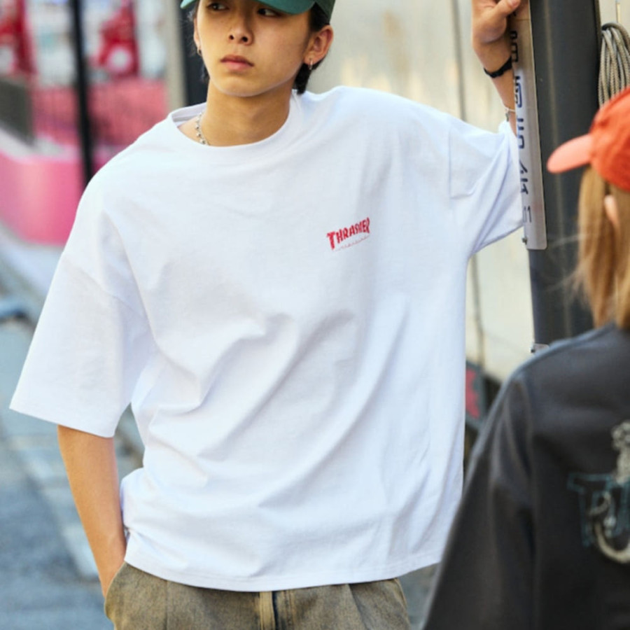 프릭스스토어 별주 THRASHER 빅 실루엣 DRAGON 백 프린트 티셔츠 2컬러 1226327600227