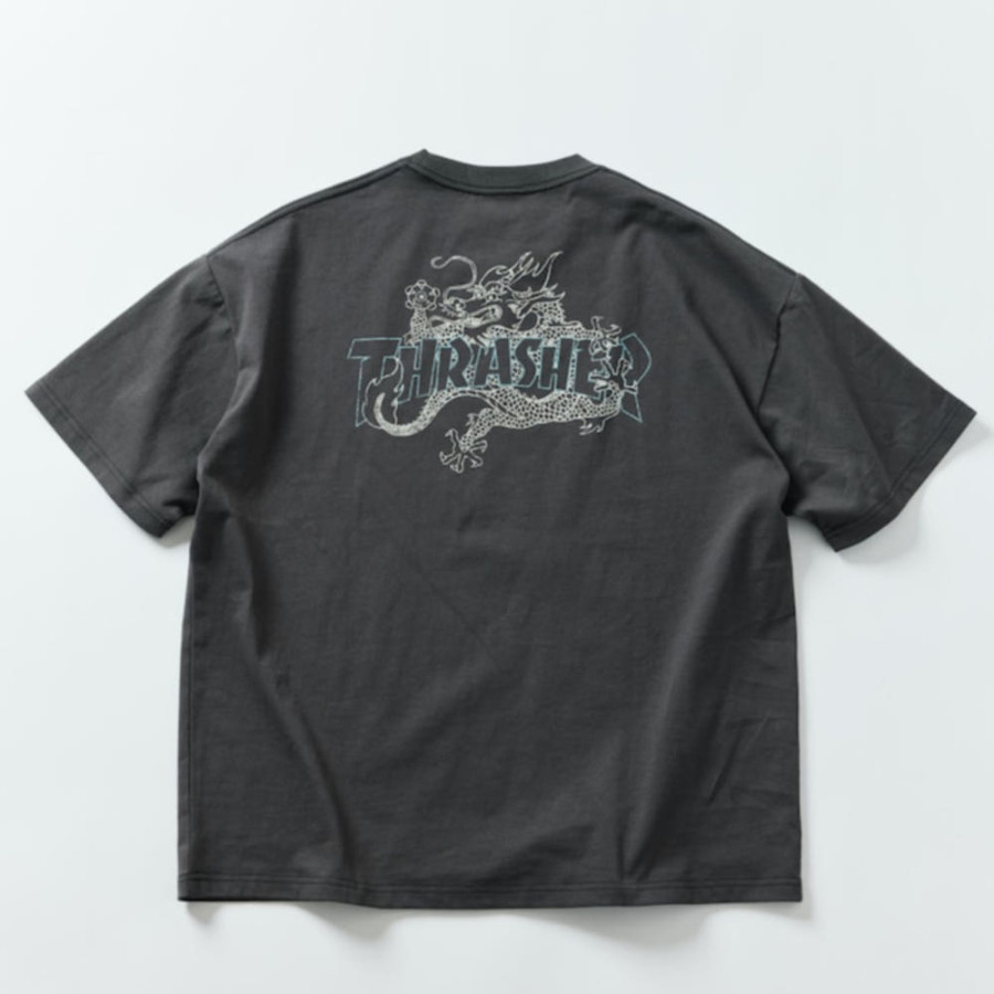 프릭스스토어 별주 THRASHER 빅 실루엣 DRAGON 백 프린트 티셔츠 2컬러 1226327600227