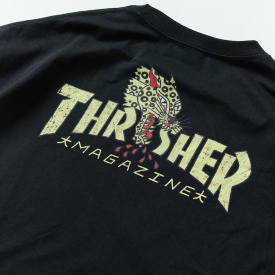 프릭스스토어 별주 THRASHER 빅 실루엣 LEOPARD 백 프린트 티셔츠 2컬러 1226327600226