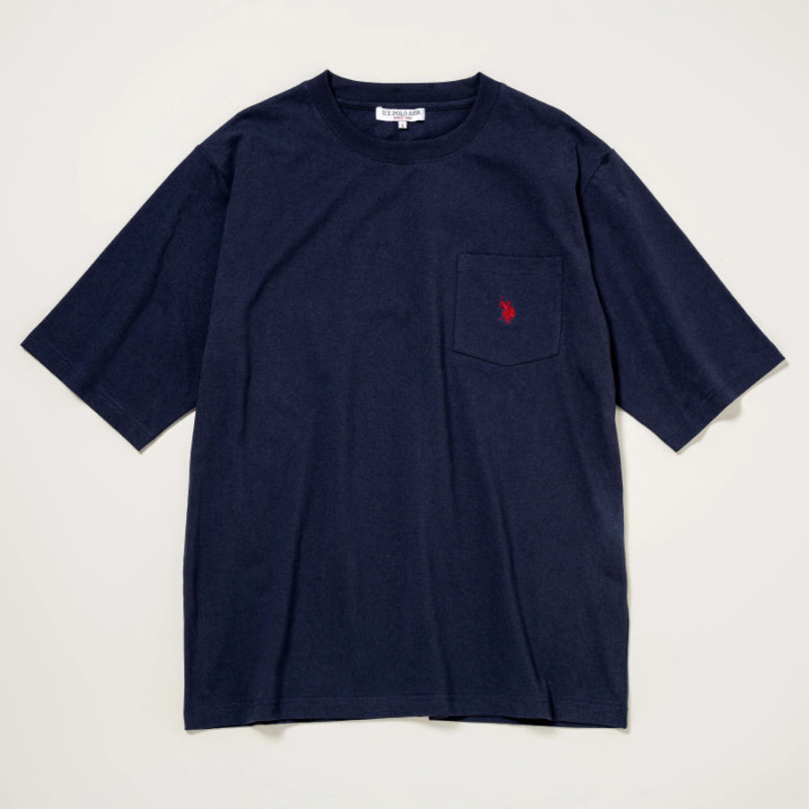 U.S. POLO ASSN. 유에스폴로에센 더블홀스맨 자수 반팔티 4컬러 PLM52257