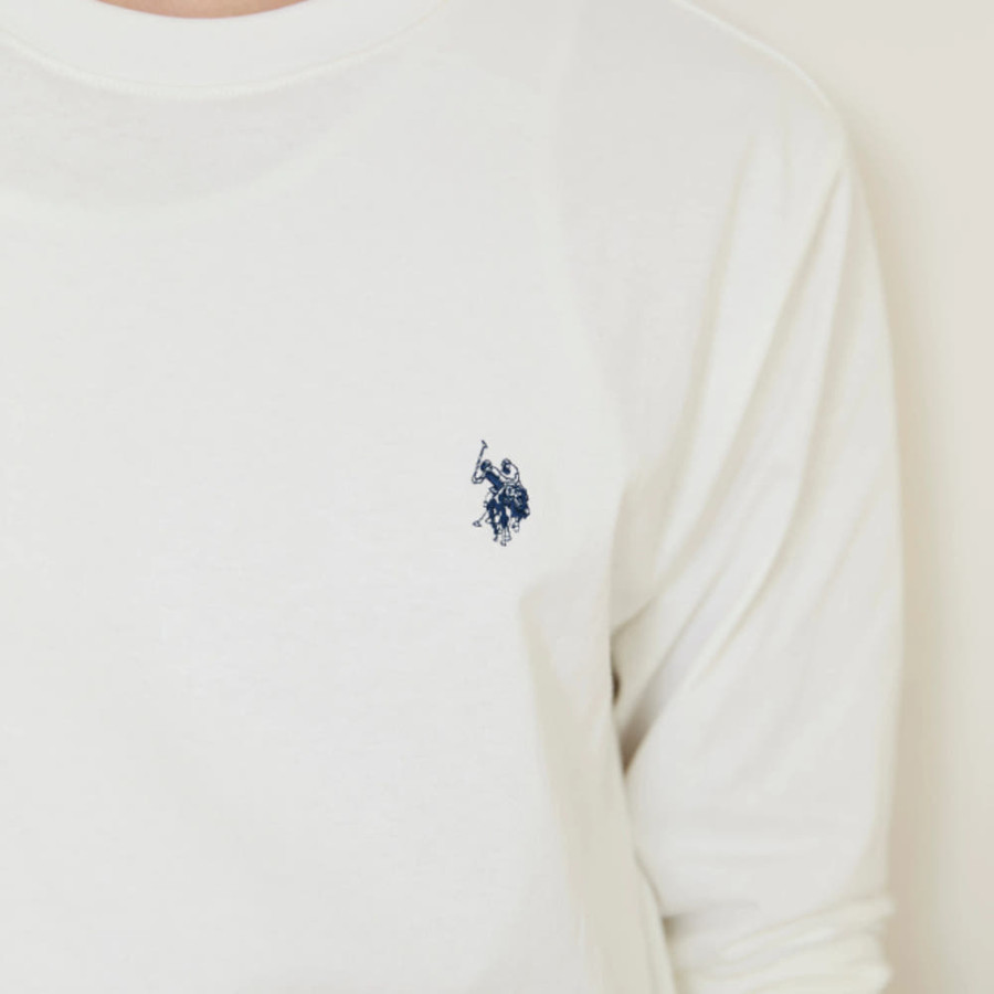 U.S. POLO ASSN. 유에스폴로에센 더블홀스맨 자수 긴팔티 4컬러 PLM52258