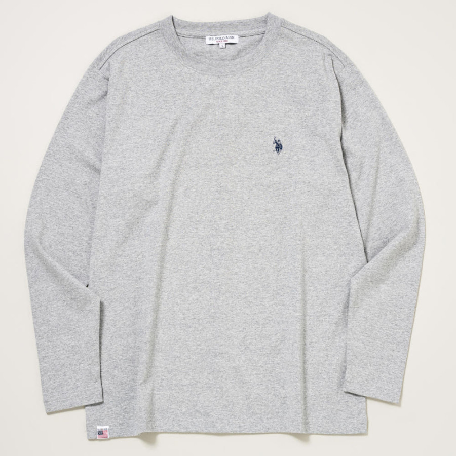U.S. POLO ASSN. 유에스폴로에센 더블홀스맨 자수 긴팔티 4컬러 PLM52258