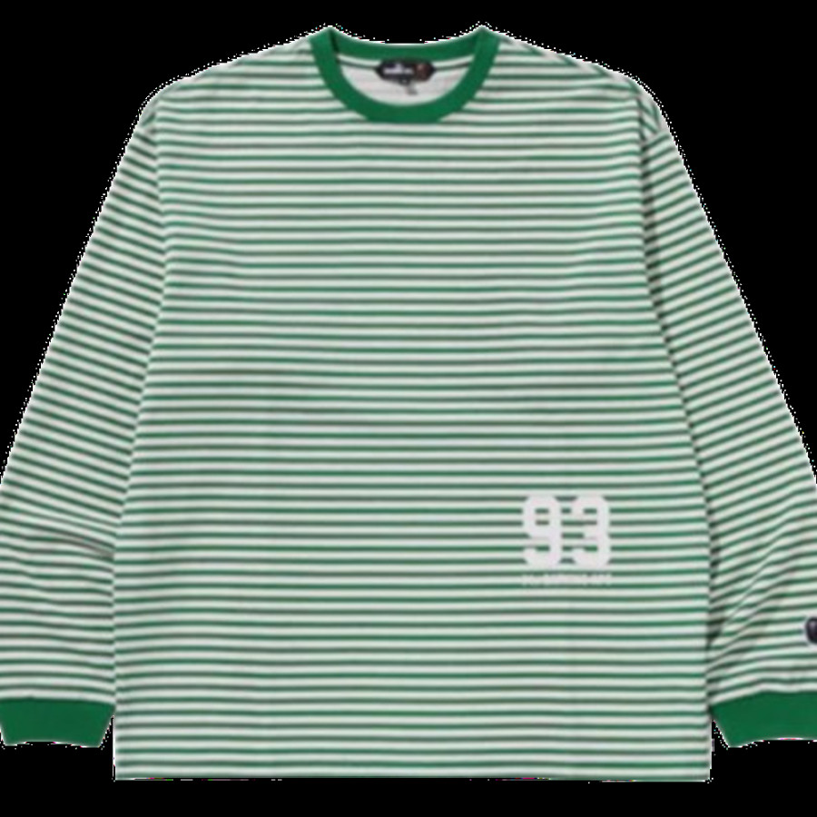 베이프 스트라이프 LS 프린트 티셔츠 2컬러 7L30111303