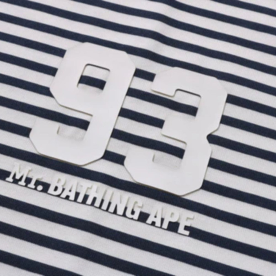 베이프 스트라이프 LS 프린트 티셔츠 2컬러 7L30111303