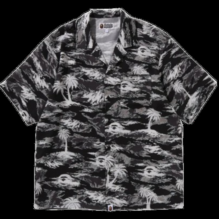 베이프 팜트리 카모 오픈 칼리지 포켓 SS 셔츠 3컬러 1L30132306