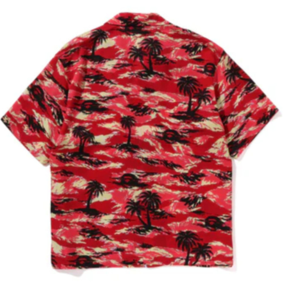 베이프 팜트리 카모 오픈 칼리지 포켓 SS 셔츠 3컬러 1L30132306