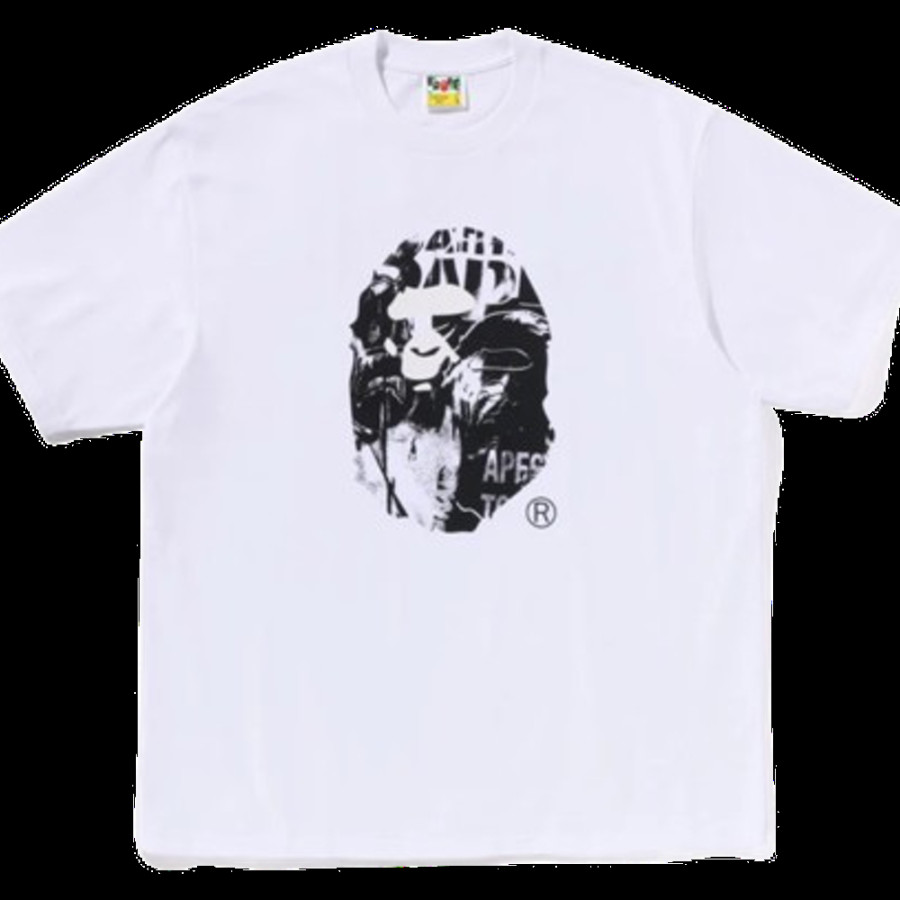 베이프 포토 프린트 에이프 헤드 릴렉스핏 티셔츠 2컬러 1L30110333