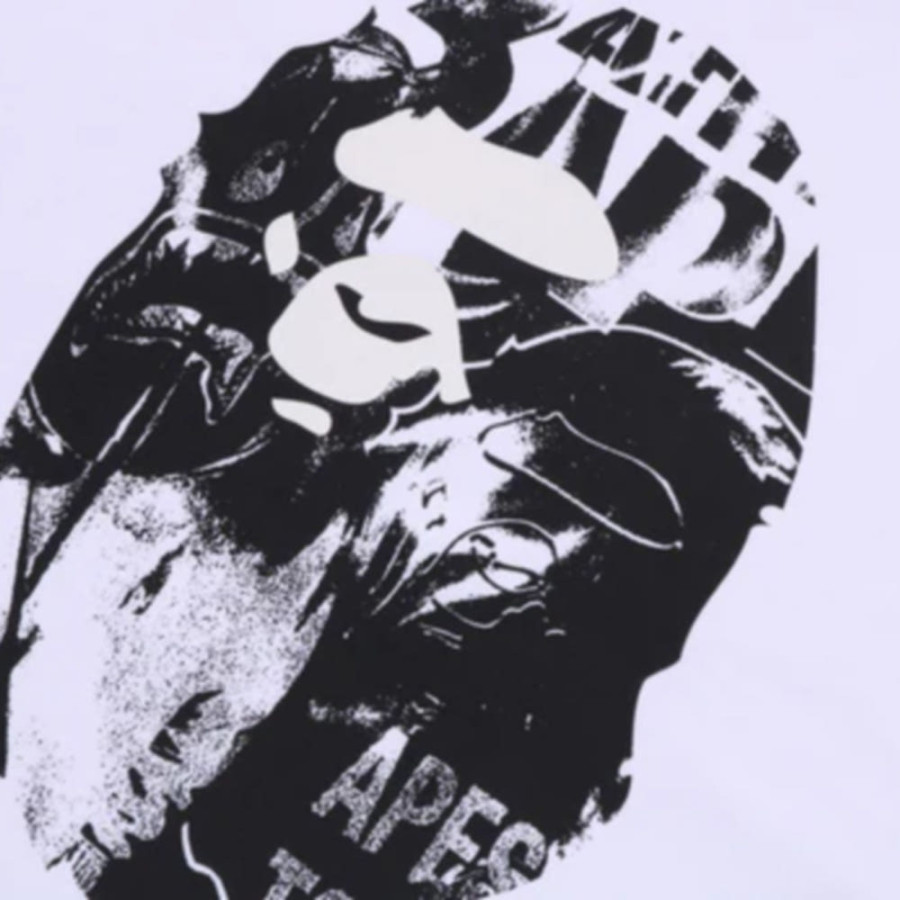 베이프 포토 프린트 에이프 헤드 릴렉스핏 티셔츠 2컬러 1L30110333