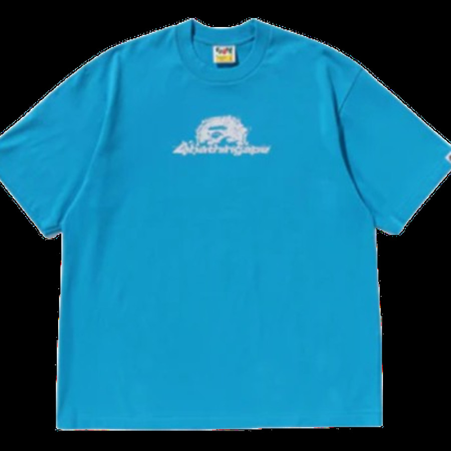 베이프 레인드랍 에이프 헤드 로고 릴렉스 핏 티셔츠 3컬러 1L30110307