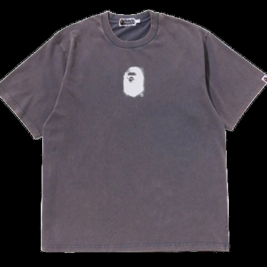 베이프 피그먼트 프린트 에이프 헤드 릴렉스 핏 티셔츠 3컬러 1L30109307