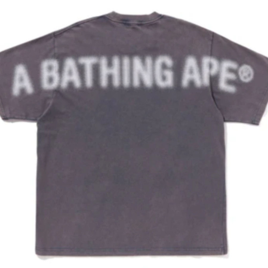 베이프 피그먼트 프린트 에이프 헤드 릴렉스 핏 티셔츠 3컬러 1L30109307