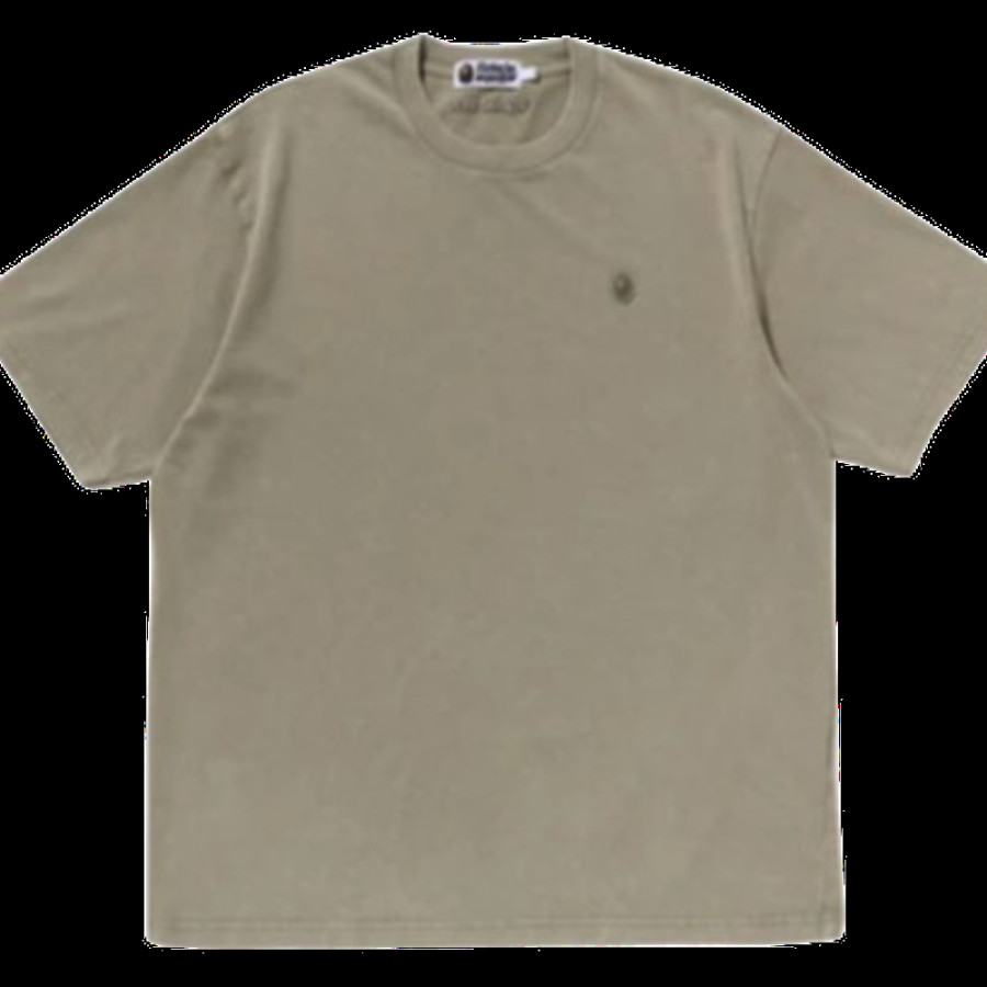 베이프 가먼트 다이 원 포인트 릴렉스 핏 티셔츠 3컬러 1L30109302