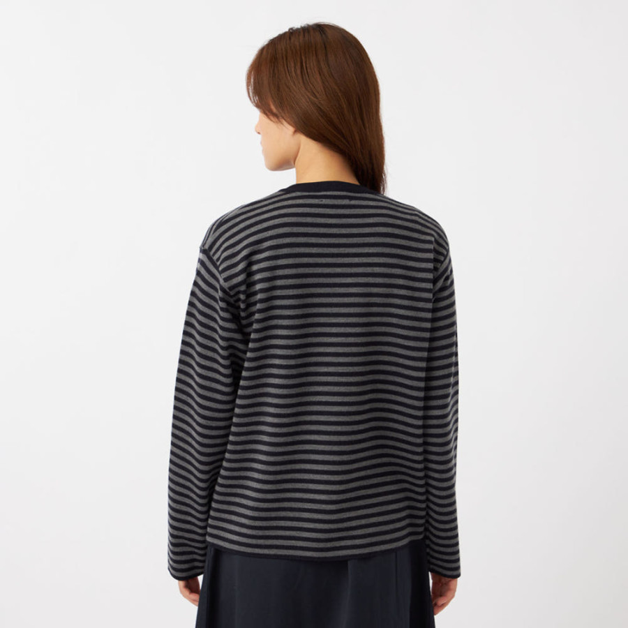 나나미카 X 바토너 32G 스무스 울 크루넥 티셔츠 2컬러 O24FJ017