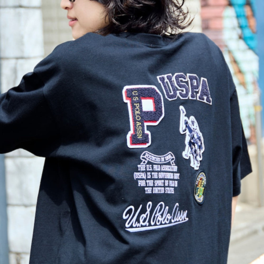 퍼블럭스 U.S. POLO ASSN. 유에스폴로에센 별주 와펜 로고 자수 티셔츠 5컬러 3127291600010