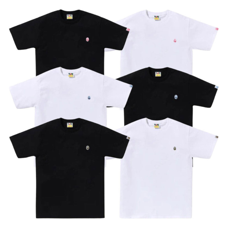 베이프 ABC 카모 원포인트 티셔츠 6컬러 1L30110004