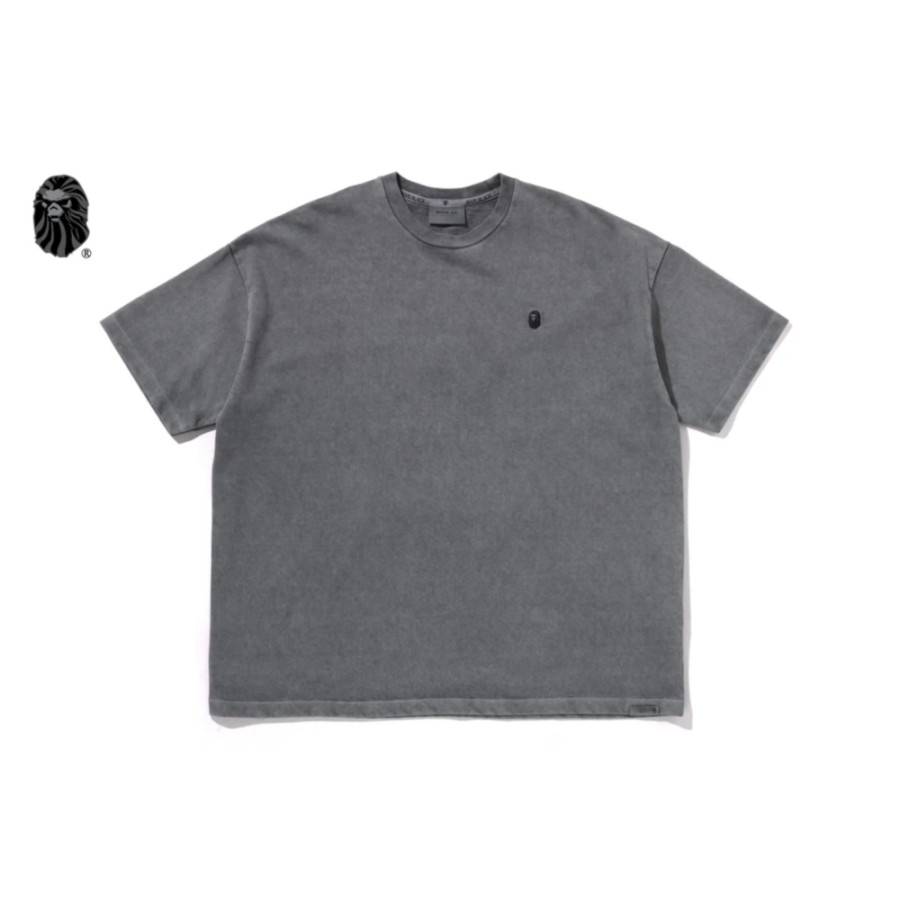 베이프 블랙 로프 스티치 워시드 반팔티 2컬러 1L30109324