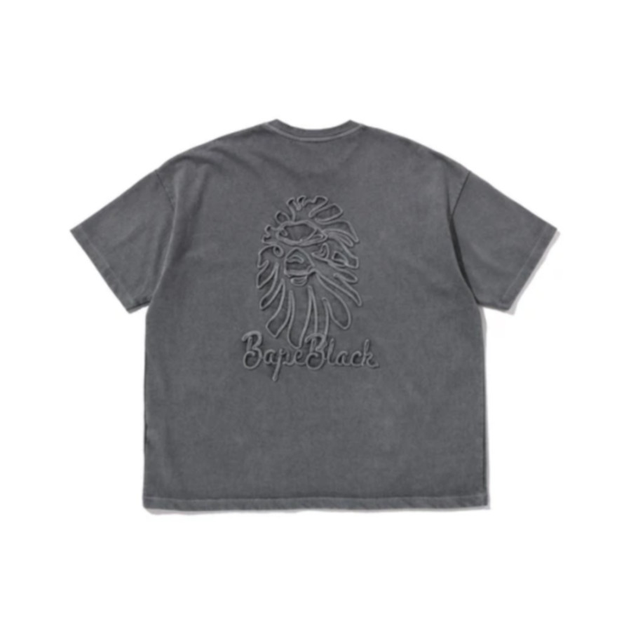 베이프 블랙 로프 스티치 워시드 반팔티 2컬러 1L30109324