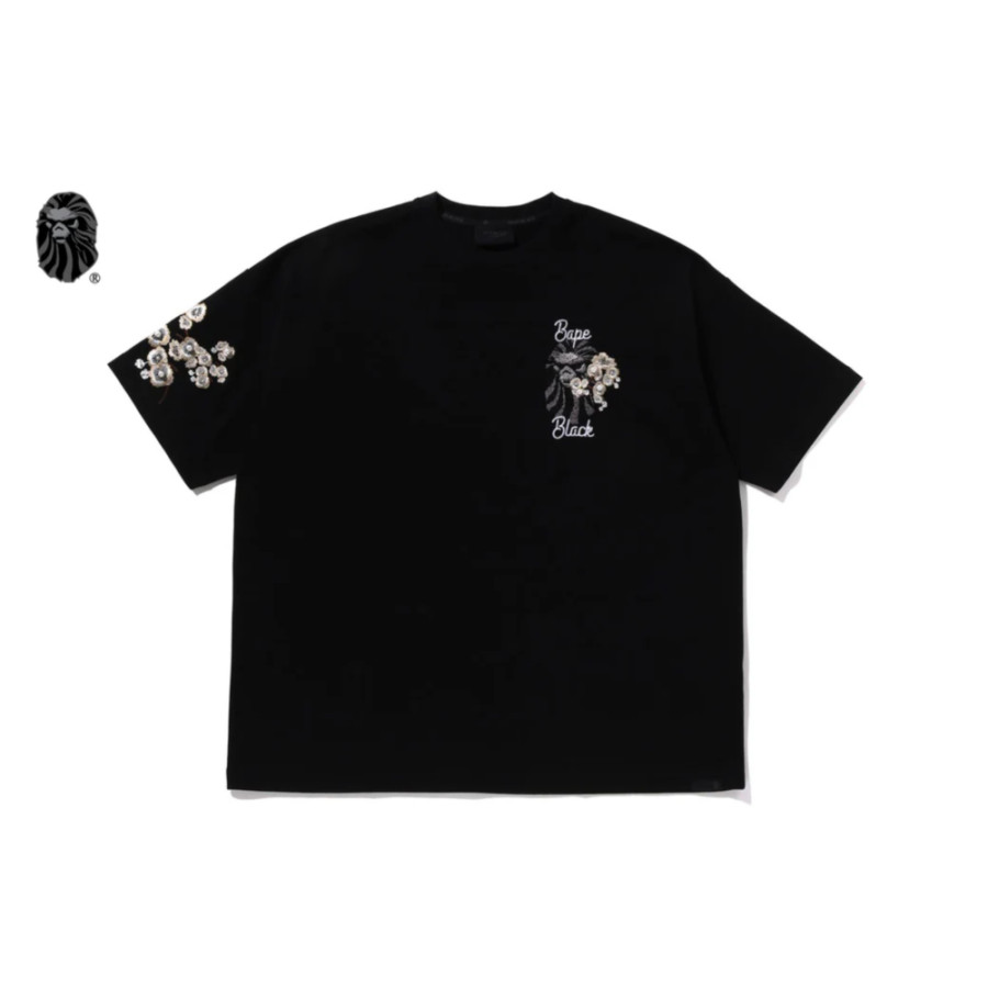 베이프 블랙 펄 EMB 플로랄 반팔티 2컬러 1L30109326