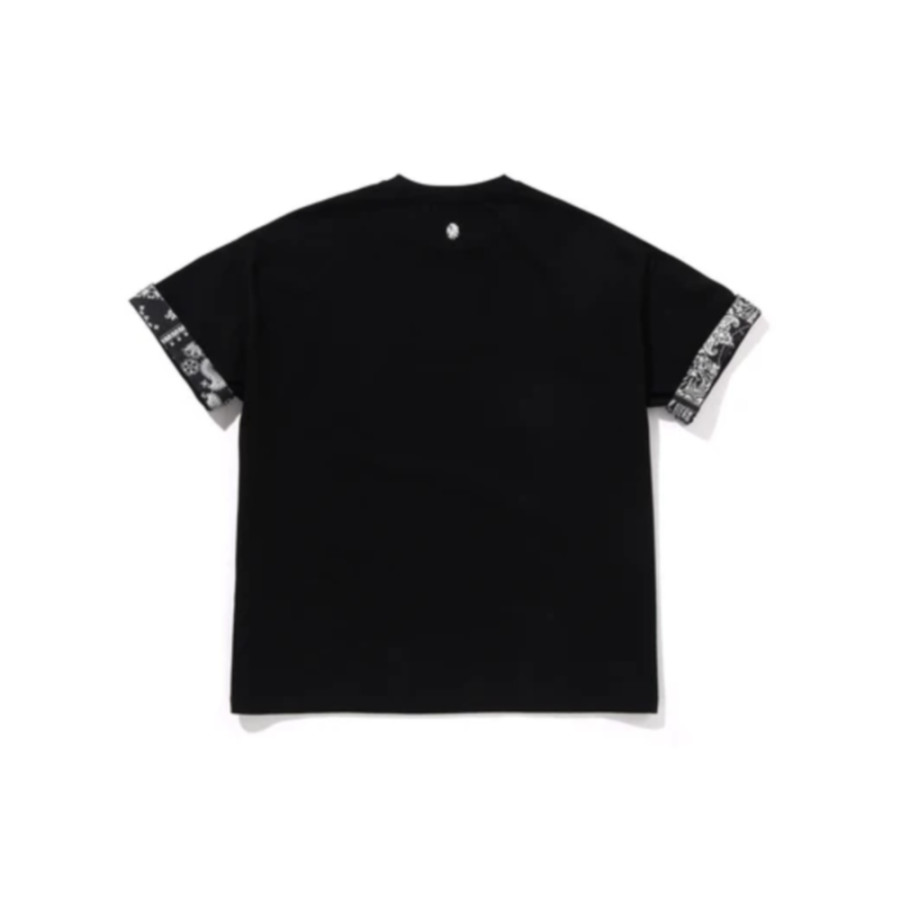 베이프 블랙 페이즐리 패치 로고 반팔티 2컬러 1L30109328
