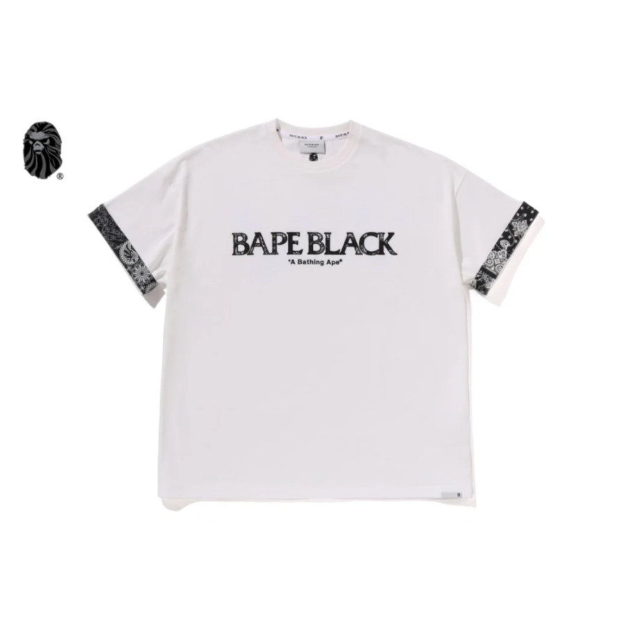 베이프 블랙 페이즐리 패치 로고 반팔티 2컬러 1L30109328