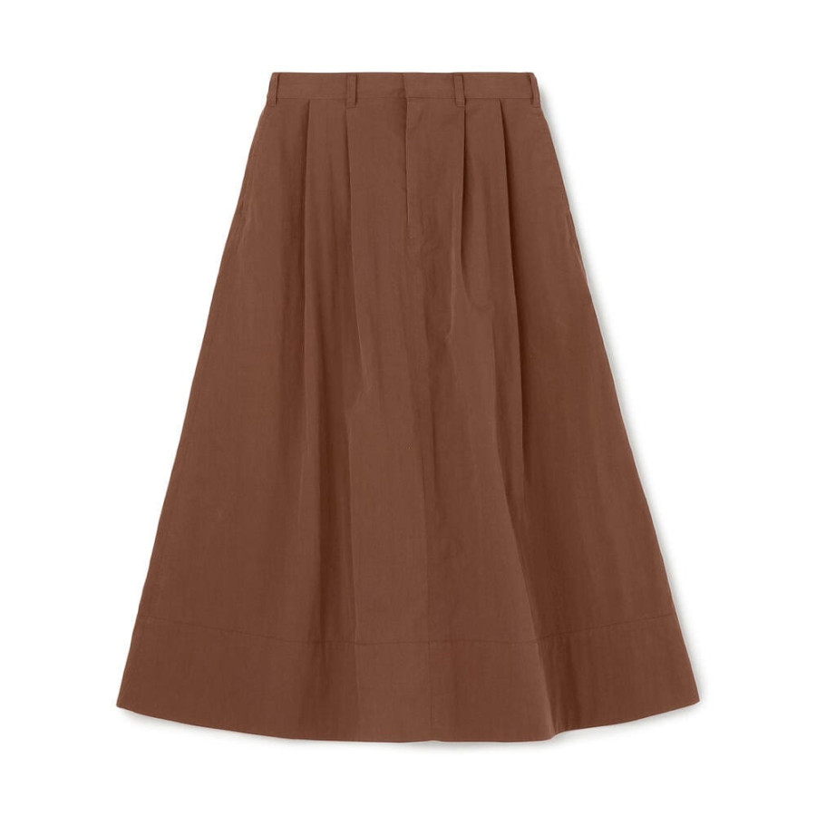 단톤 여성 C/N 트윌 투턱 스커트 치마 4컬러 DT-F0073 CNO DNB252L202-0001